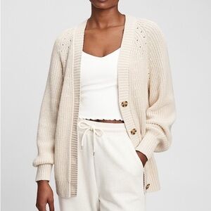 GAP Boyfriend Shaker-Stitch Cardigan